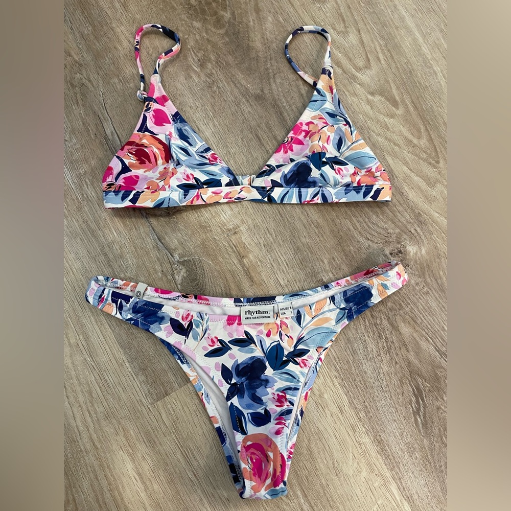 Rhythm Flower Pattern Bikini